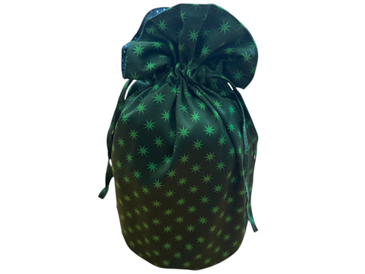 Medium Reusable Fabric Gift Bag | Stars and Snow-0