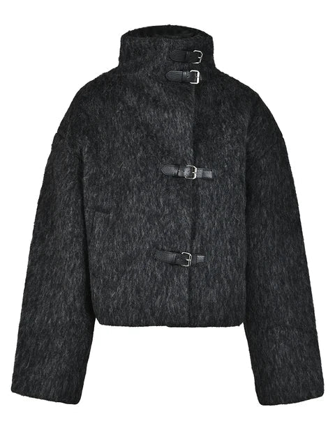 Short Wool-Feel Jacket, Upper West Side | Women - BYMANYC ® New York-2