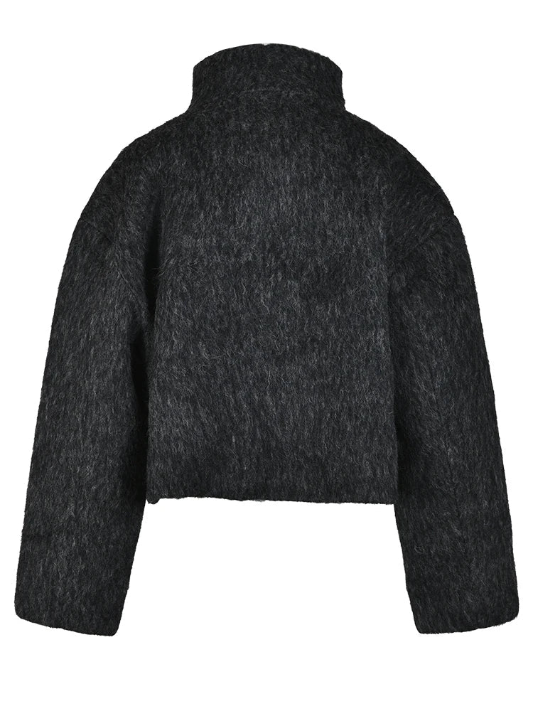 Short Wool-Feel Jacket, Upper West Side | Women - BYMANYC ® New York-3