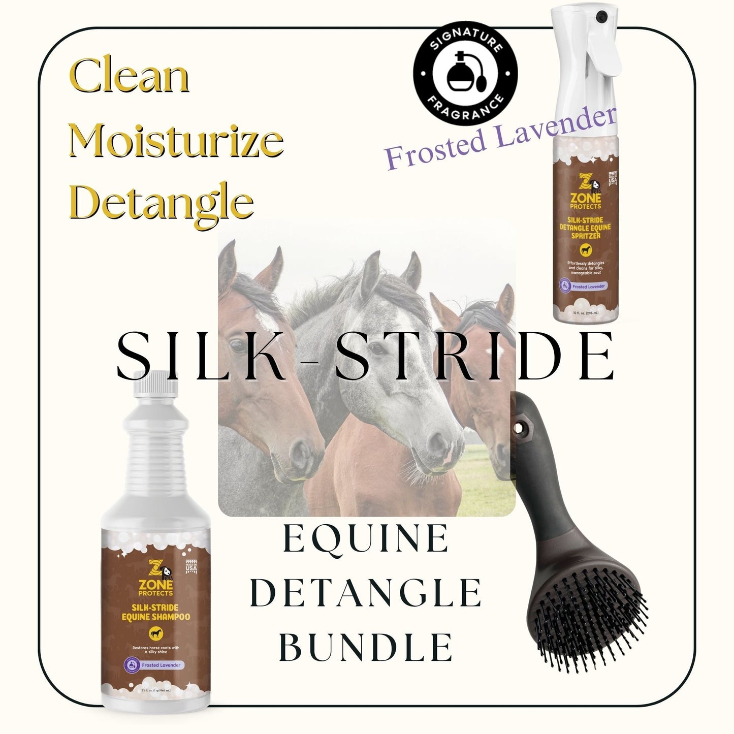 Silk Stride Detangle Equine Bundle