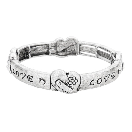 Love Message Stretch Bracelet