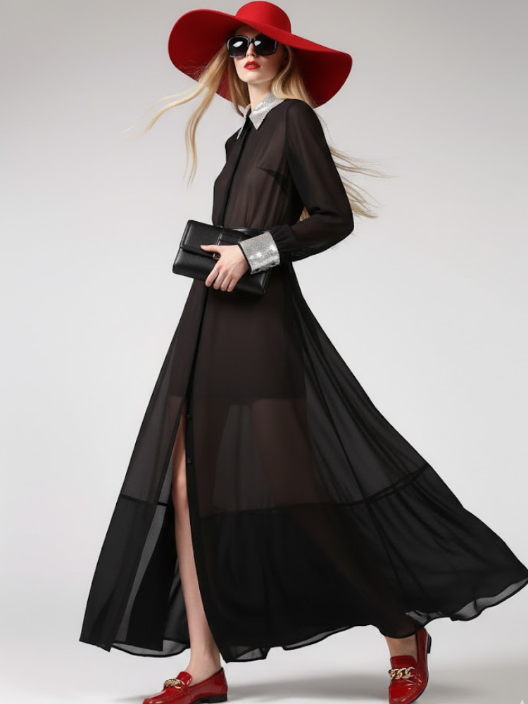 Silver Eclipse Maxi • SOHO New Collection BYMANYC ® New York-1