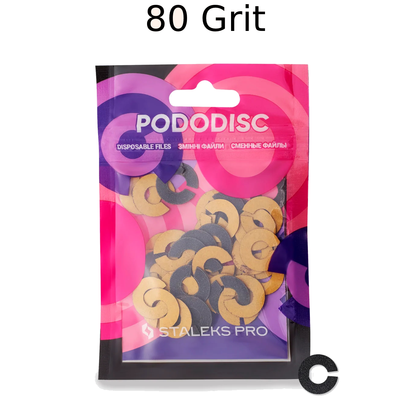 STALEKS PRO EXPERT UMBRELLA PODODISC RINGLIKE DISPOSABLE FILES SIZE S 15 MM DIAMETER REFILL PADS FOR PEDICURE DISC 50 PCS PDFR-15- STALEKS™-1