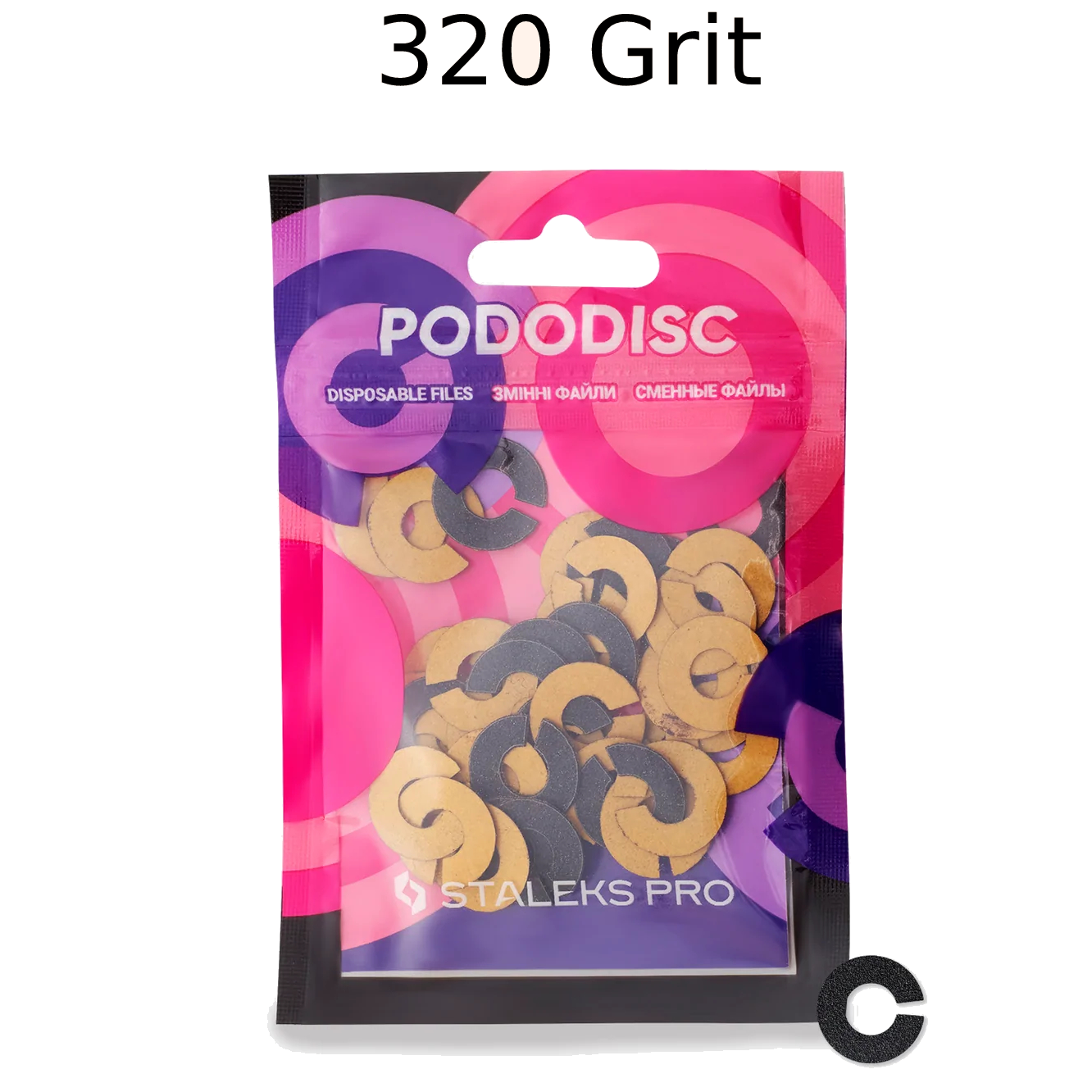 STALEKS PRO EXPERT UMBRELLA PODODISC RINGLIKE DISPOSABLE FILES SIZE S 15 MM DIAMETER REFILL PADS FOR PEDICURE DISC 50 PCS PDFR-15- STALEKS™-5