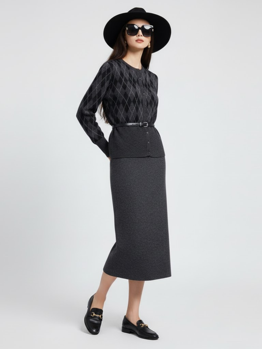 Skirt and Jacket Set UPPER EAST SIDE NYFW New Colecction BYMANYC ® New York-0