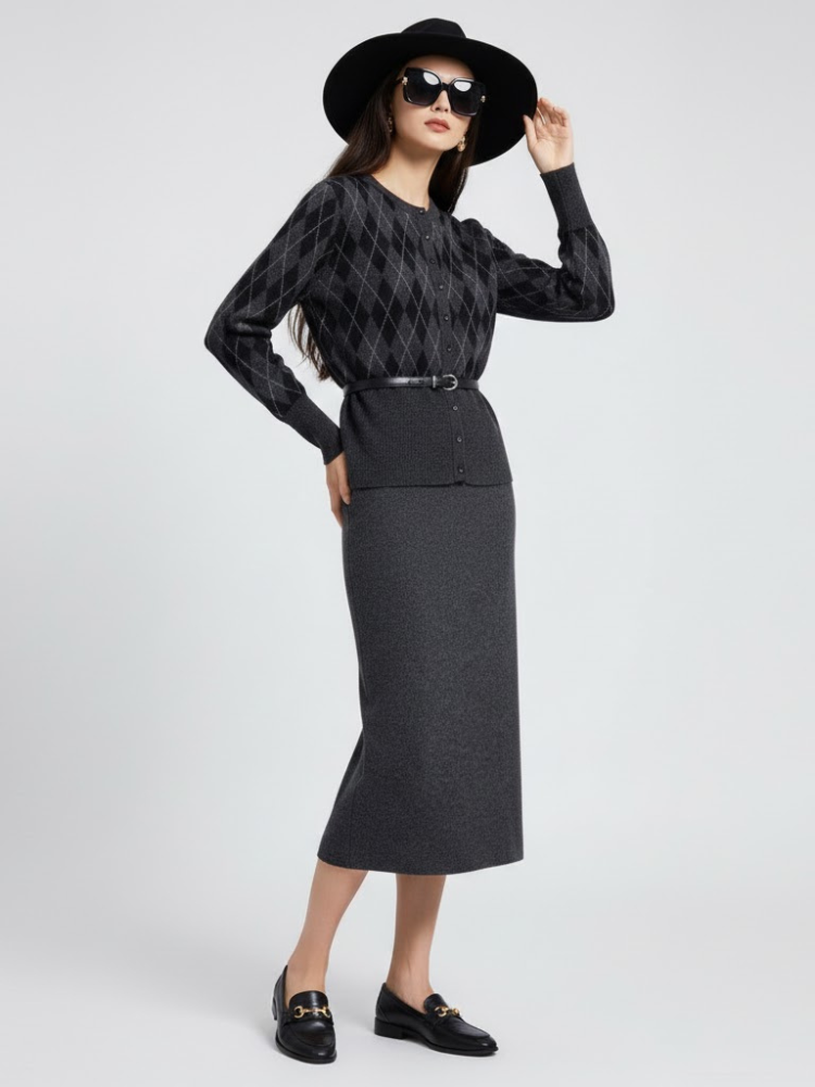 Skirt and Jacket Set UPPER EAST SIDE NYFW New Colecction BYMANYC ® New York-2