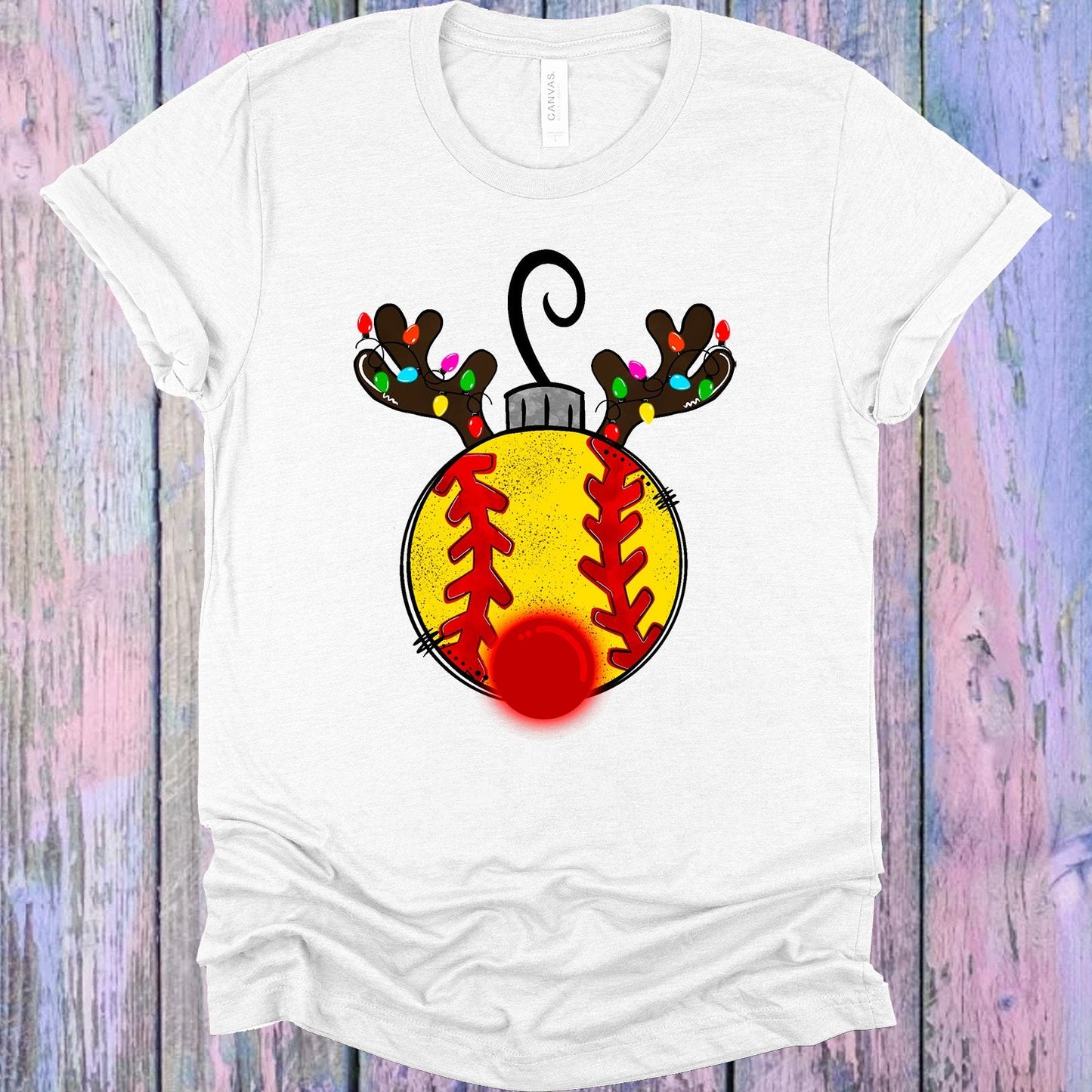 Softball Reindeer Graphic Tee