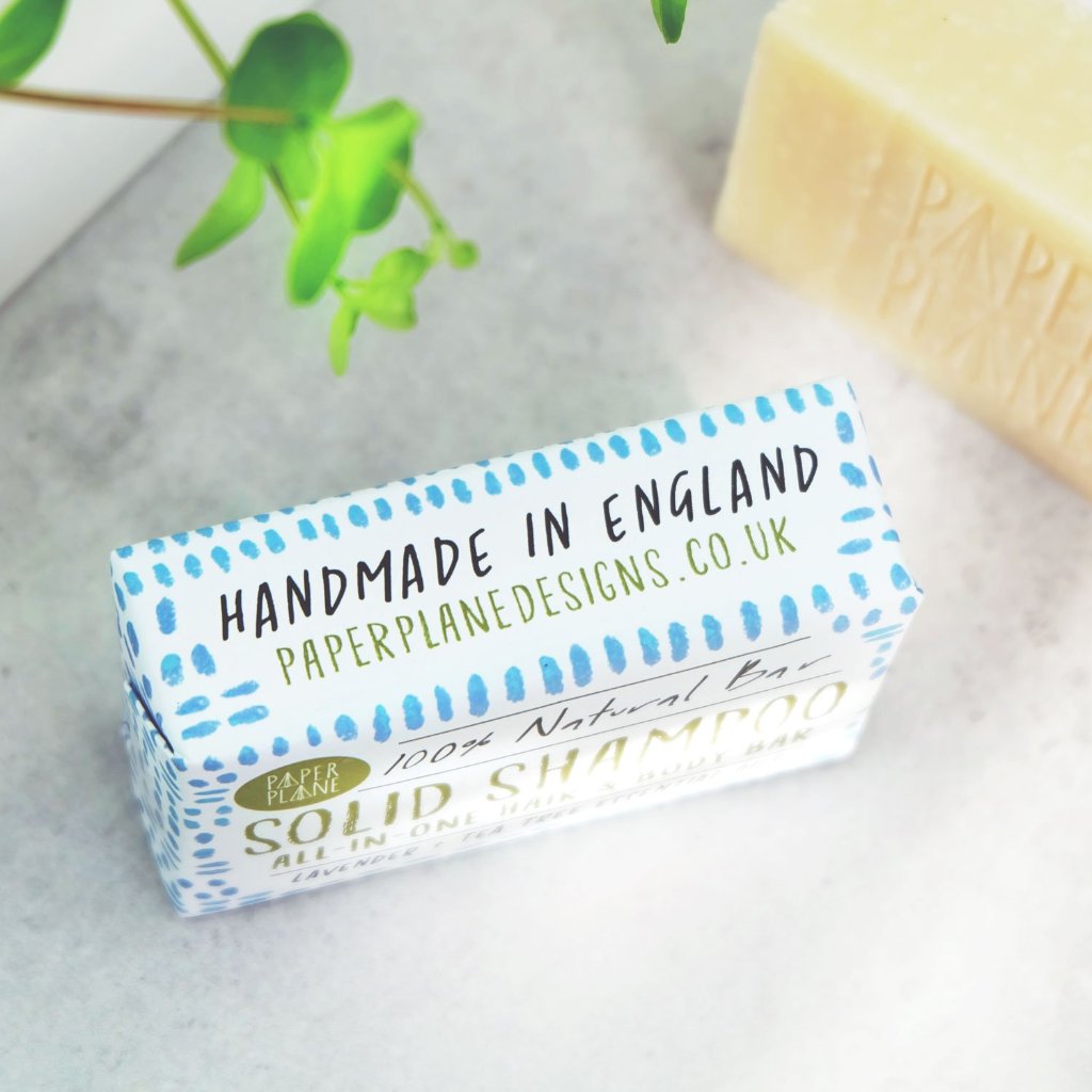 Lavender and Tea Tree 100% Natural Vegan Plastic-free Solid Shampoo-2