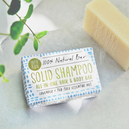 Lavender and Tea Tree 100% Natural Vegan Plastic-free Solid Shampoo-0