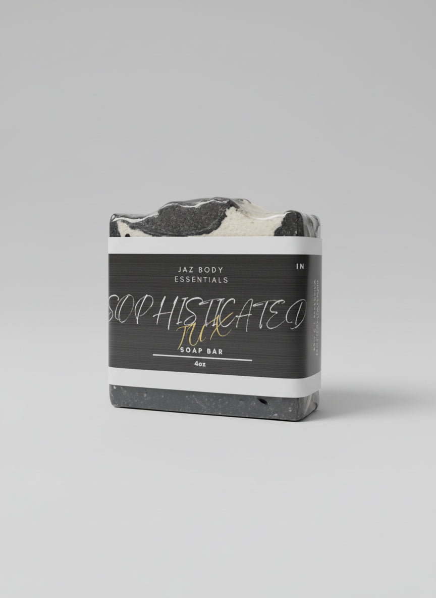 Sophisticated Tux Soap Bar for Men with Activated Charcoal, Shea Butter & Cocoa Butter, Handmade Natural Moisturizing Bar Soap for Deep Cleansing, Daily Skincare & Gift Ideas