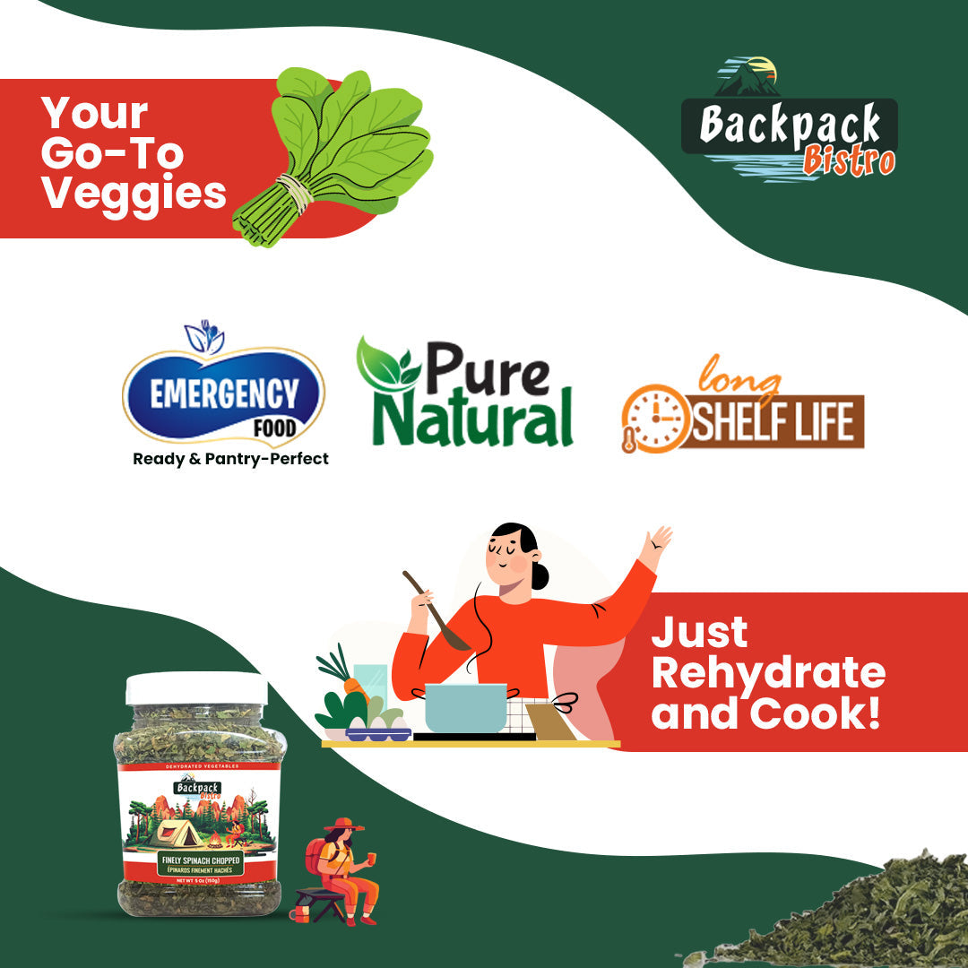 Backpack Bistro Dehydrated Finely Chopped Spinach-3