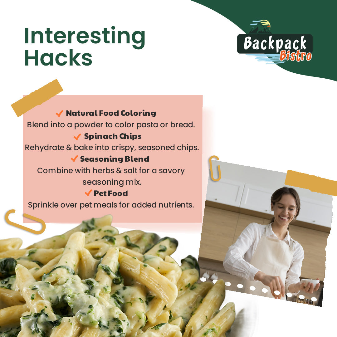 Backpack Bistro Dehydrated Finely Chopped Spinach-4