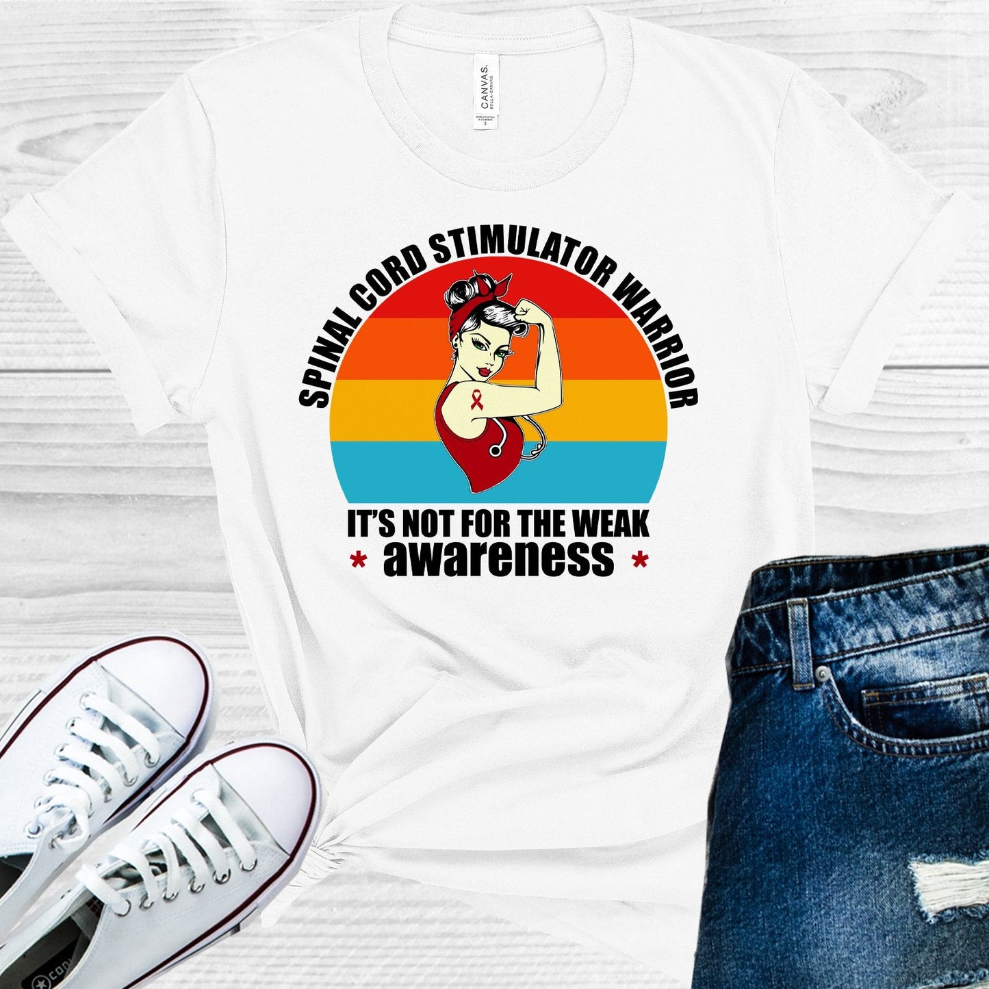 Spinal Cord Stimulator Warrior Graphic Tee