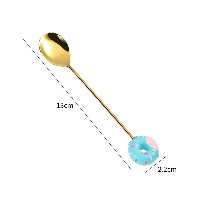 (Stainless Steel Stirring Spoons Dessert Utensils) (Stainless Steel Stirring Spoons Dessert Utensils)