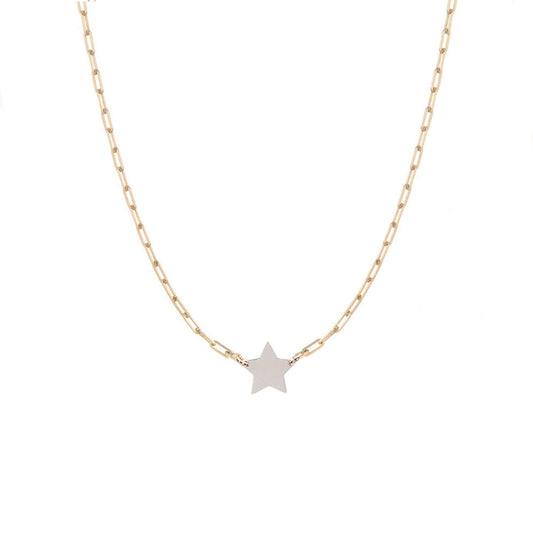 Star Paperclip Necklace