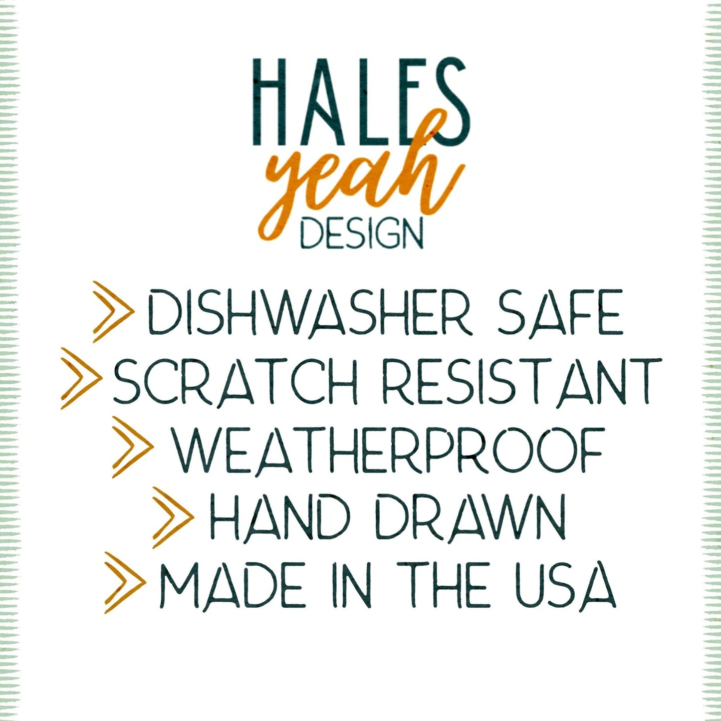Hales Yeah Design Drop It Sticker ~3" at Longest Edge
