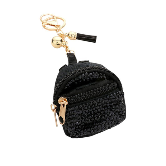 Studded Backpack Bag Tassel Bag Charm