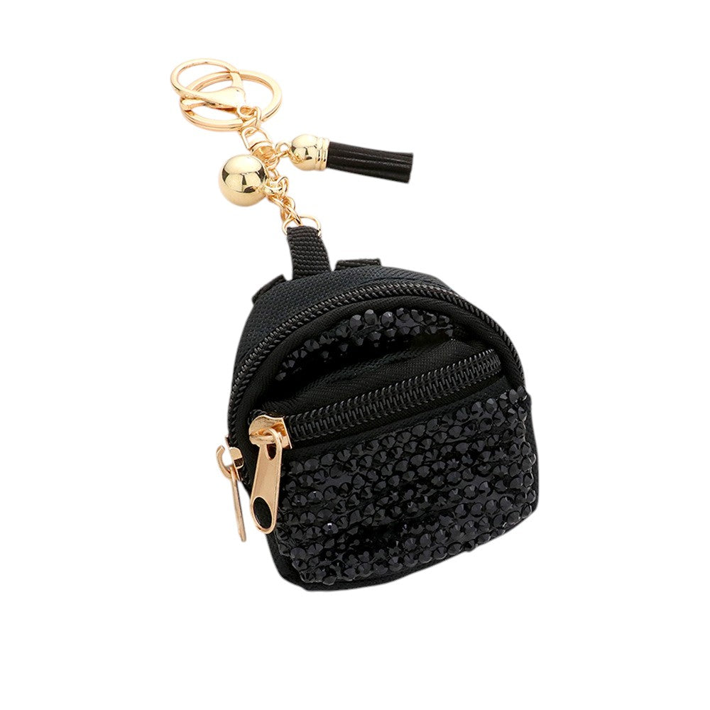 Studded Backpack Bag Tassel Bag Charm