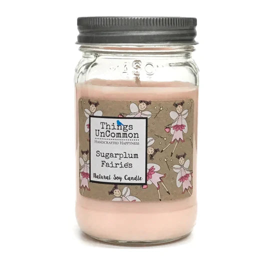 Sugarplum Fairies Modern Mason Candle-0