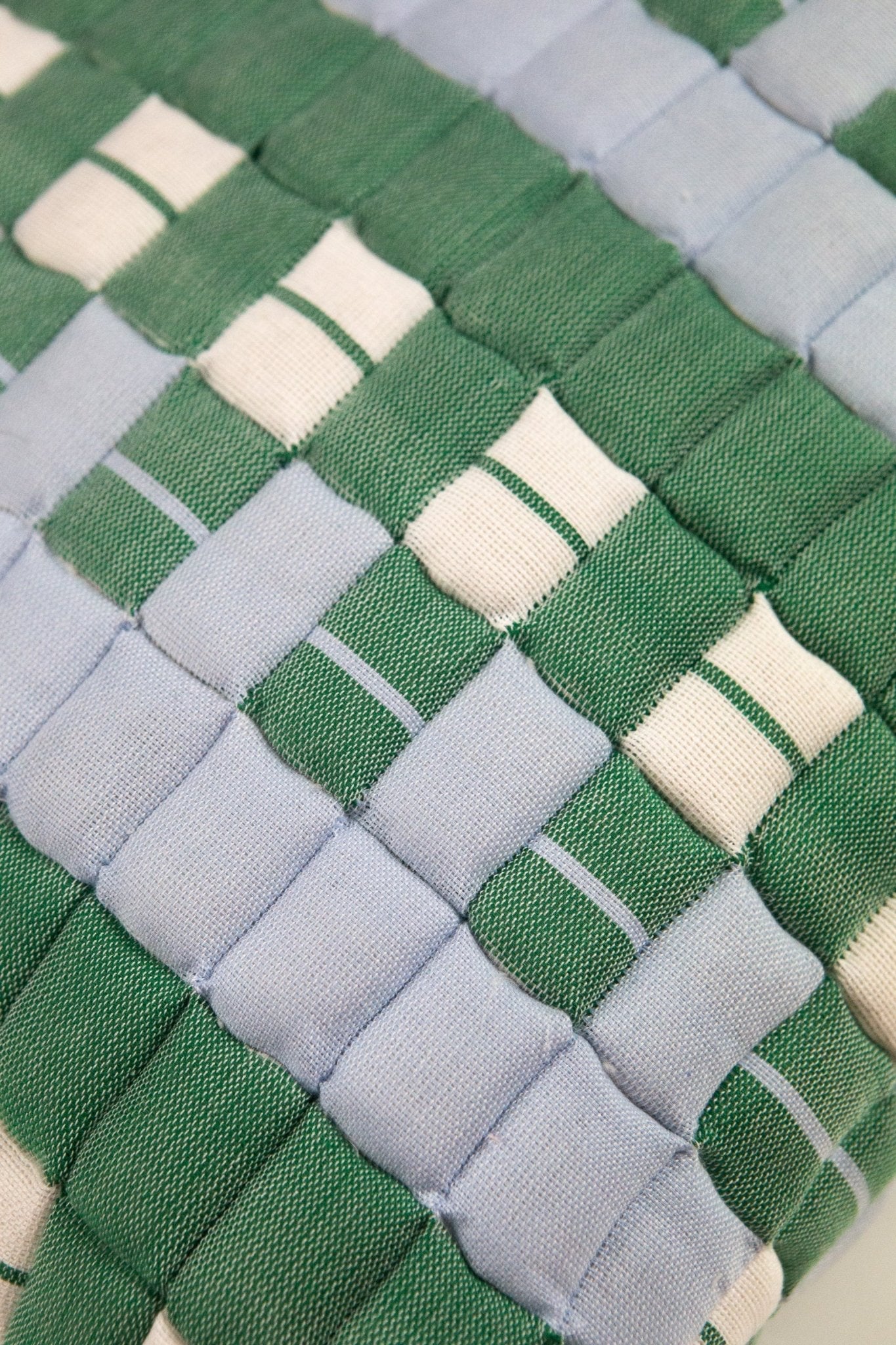 Backordered: Sujani Quilted Pillow - Blue & Green