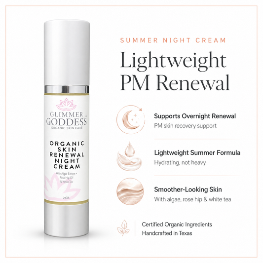 Organic Skin Renewal Night Cream 2 oz – Anti-Aging