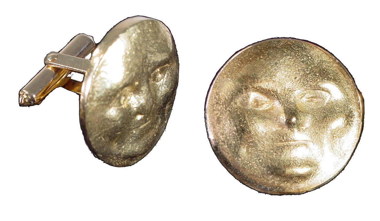 Someone to Watch Over Me-Sun/ Moon Cufflinks-Sterling with plate options-1