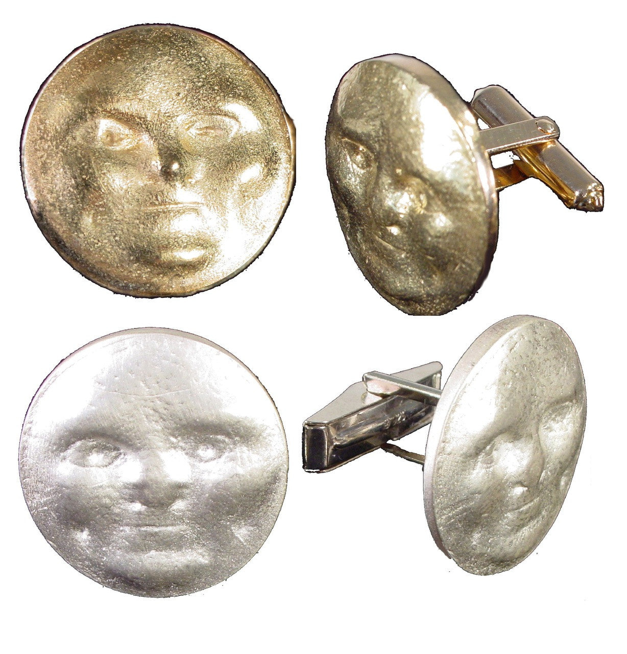Someone to Watch Over Me-Sun/ Moon Cufflinks-Sterling with plate options-2