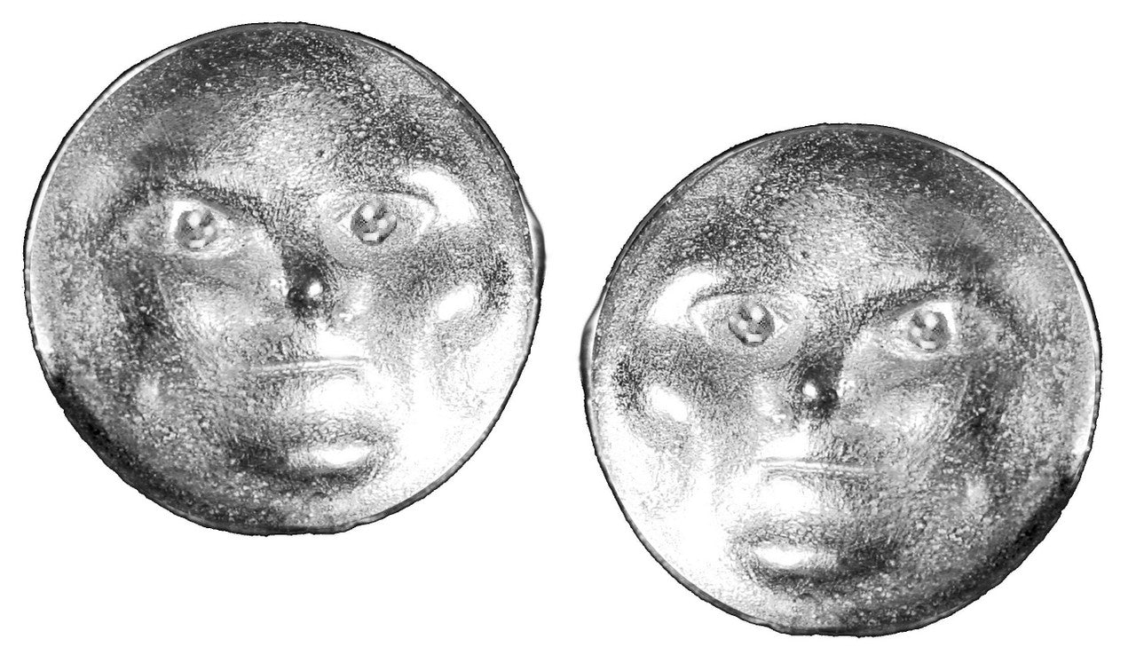 Someone to Watch Over Me- Face Earrings, Diamond Eyes 18K gold-nickle size-10