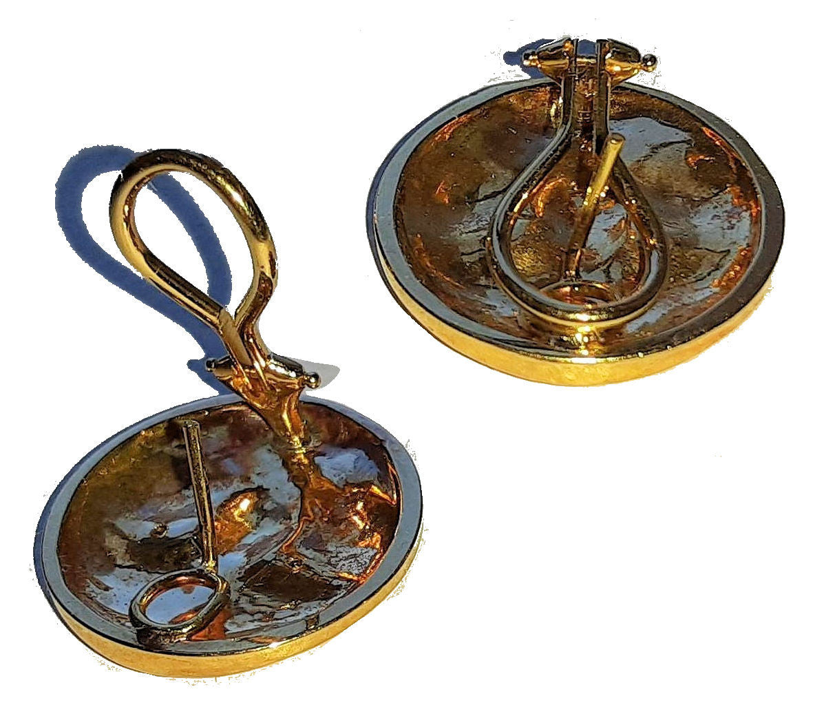 Someone to Watch Over Me- Face Earrings, Diamond Eyes 18K gold-nickle size-5