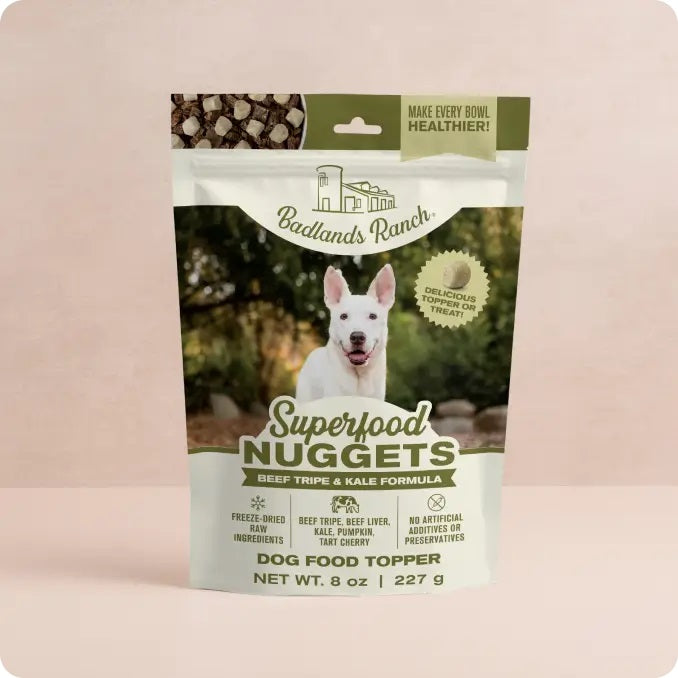 Badlands Ranch Beef Tripe & Kale Dog Food Topper