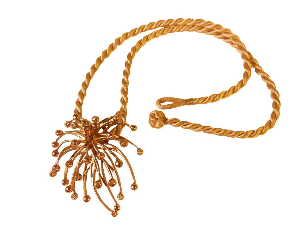 Superstar Necklace. Fireworks Pendant-Diamonds in 18K Gold: Life is a Celebration!-4