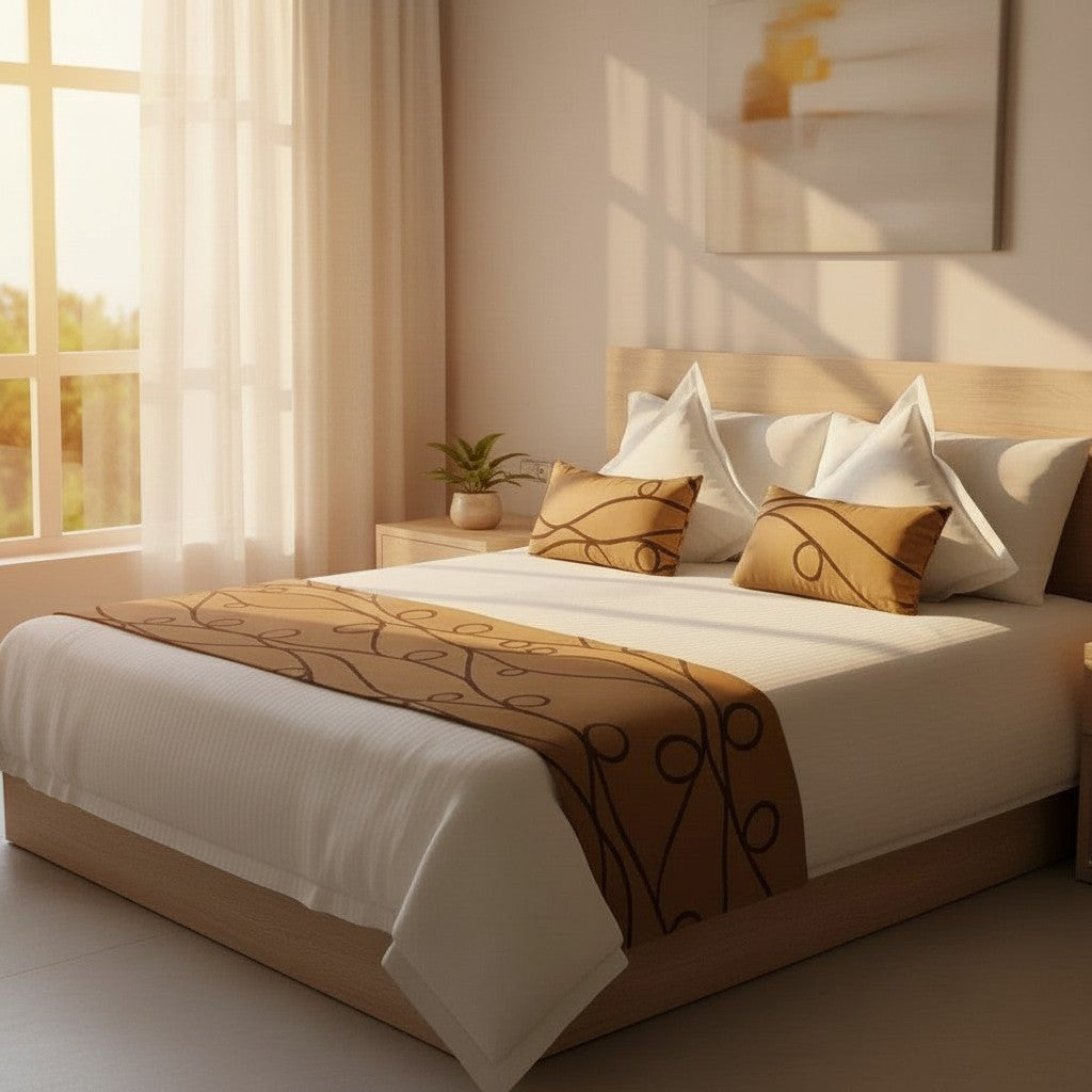 T-250 Blended Collection 5 MM Satin Stripe Bed Sheets-3