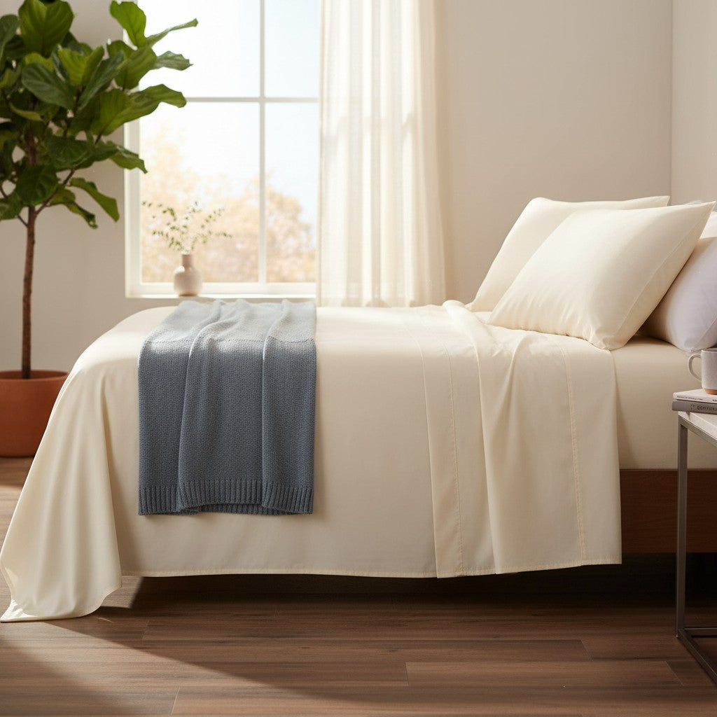 T-250 Blended Collection Percale Weave Sheets-9