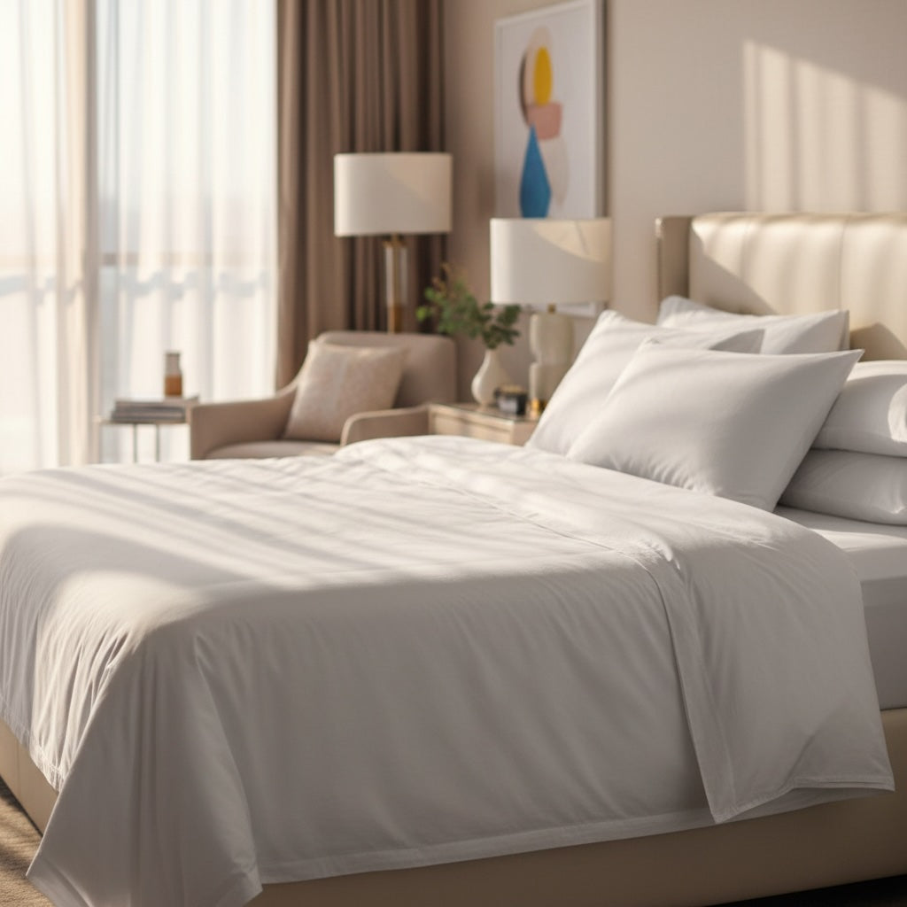T-250 Blended Collection Mercerized Satin Weave Sheets-4