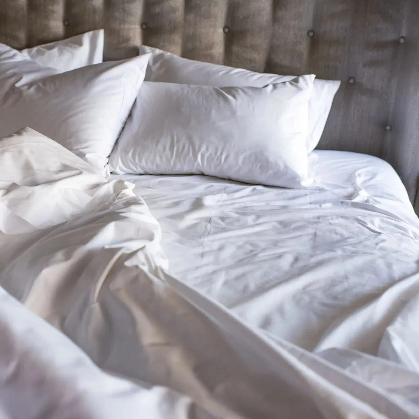 Premium Percale Bed Sheets - T-300 Blended Cotton Poly Hotel Quality-3