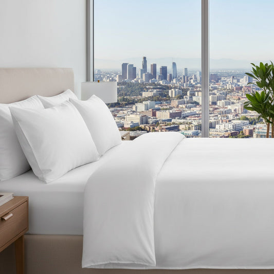T-400 Mercerized Cotton Blend Satin Bed Linen-0