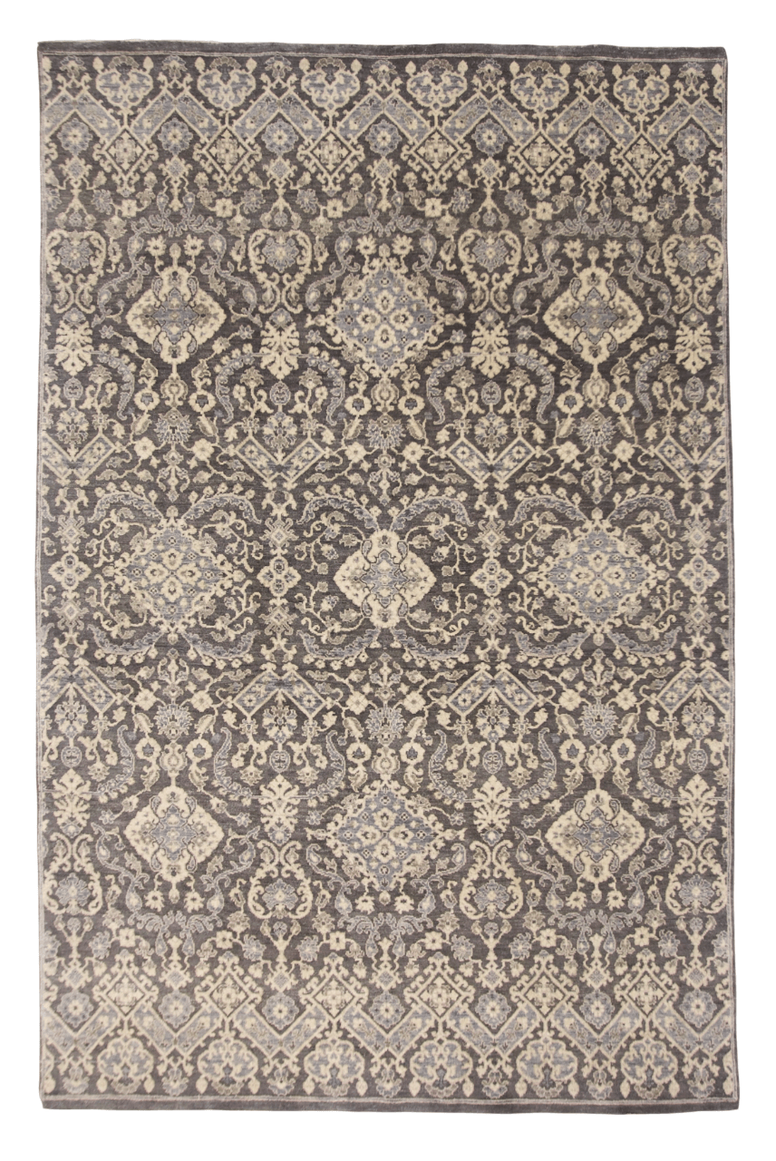 Transitional Design (6x9) dark gray/light blue-0