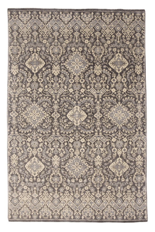 Transitional Design (6x9) dark gray/light blue-0