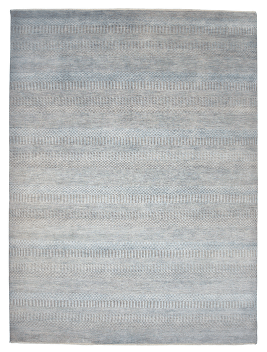 Durva/Grass Design (9'01"x12'02") lt.blue/gray-0