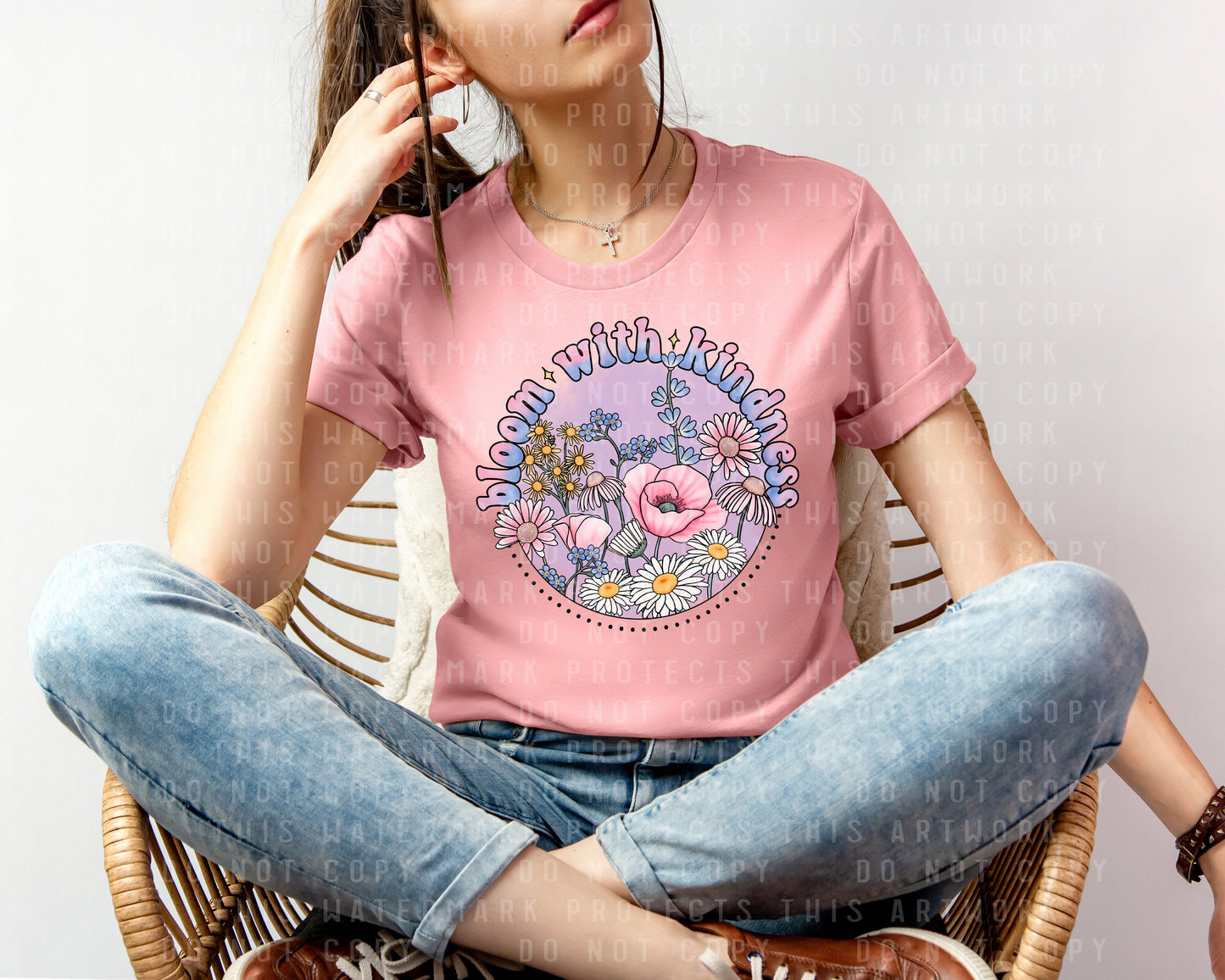 Bloom with Kindness Graphic Tee