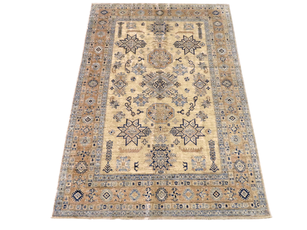 Antique-Washed Super Kazak 5x7 ivo/pch-0