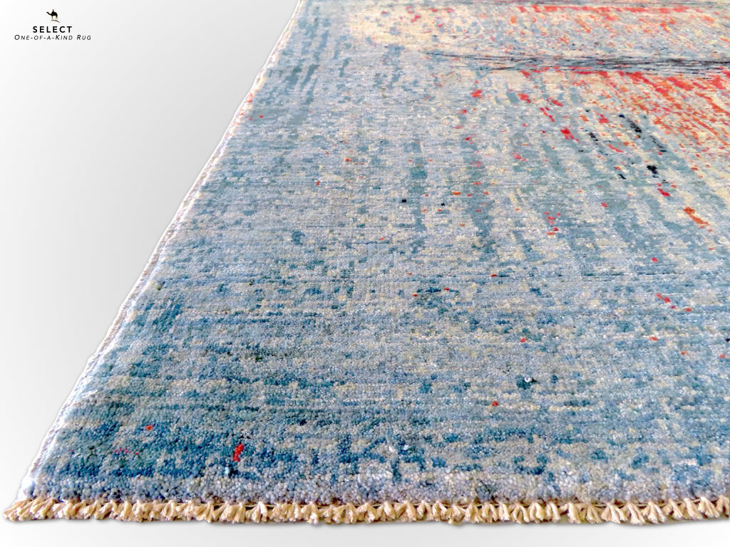 Contemporary Gabbeh (5x8) aqu/mt-2