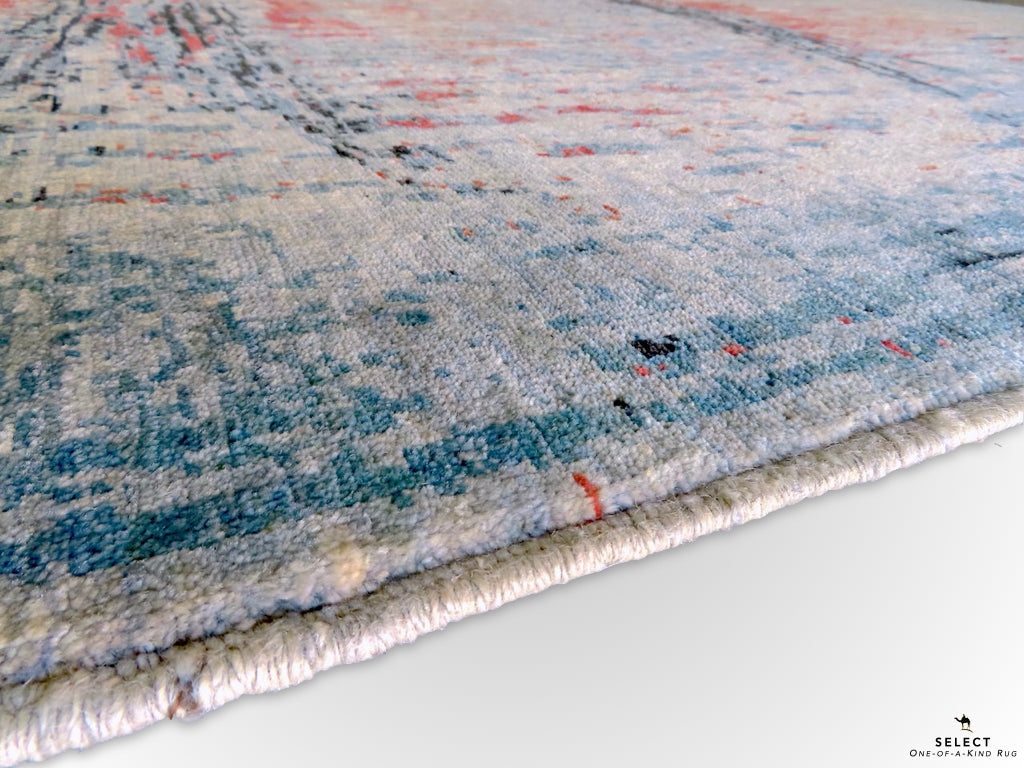 Contemporary Gabbeh (5x8) aqu/mt-3
