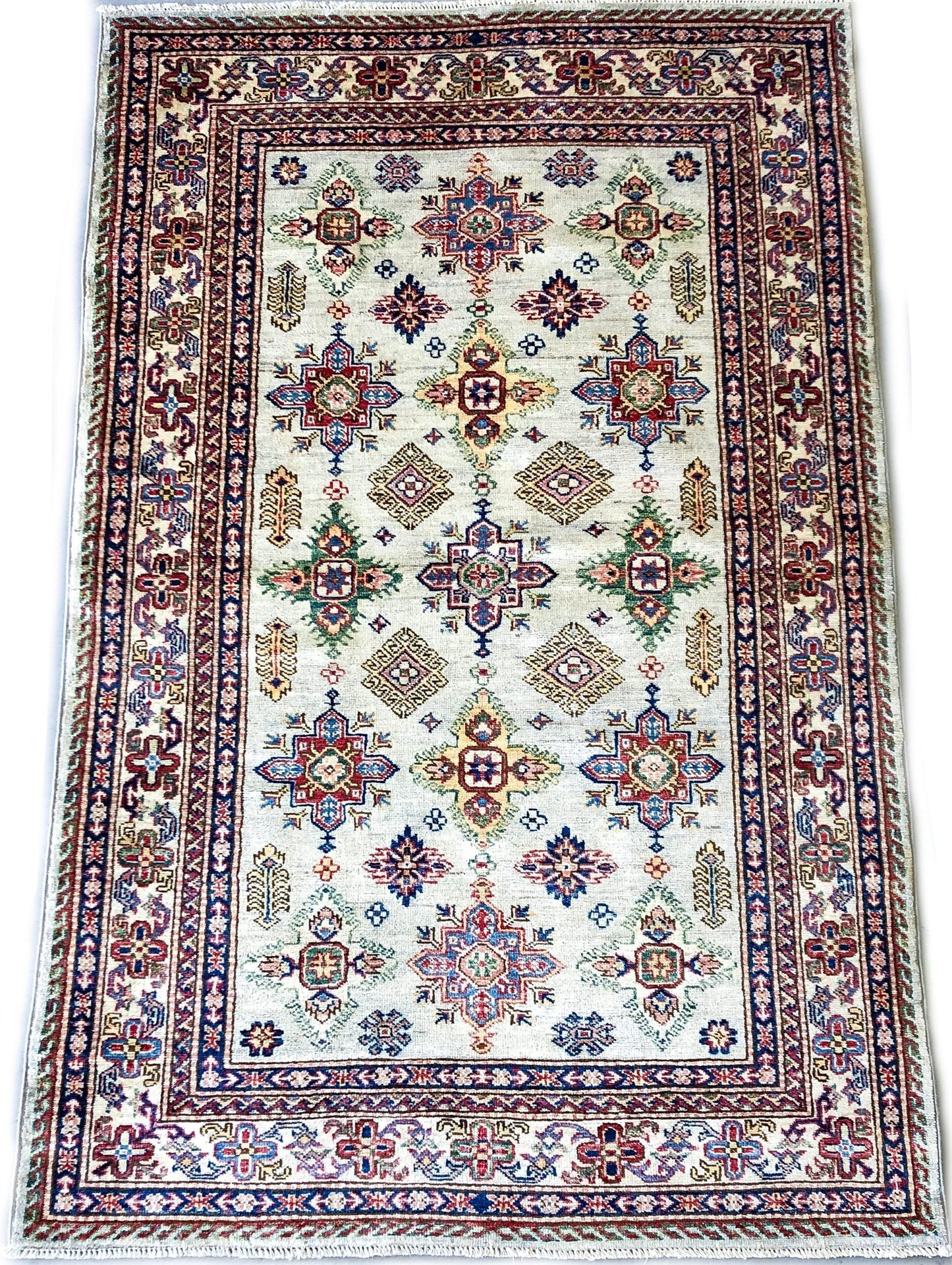 Super Kazak ivory 4x6-0