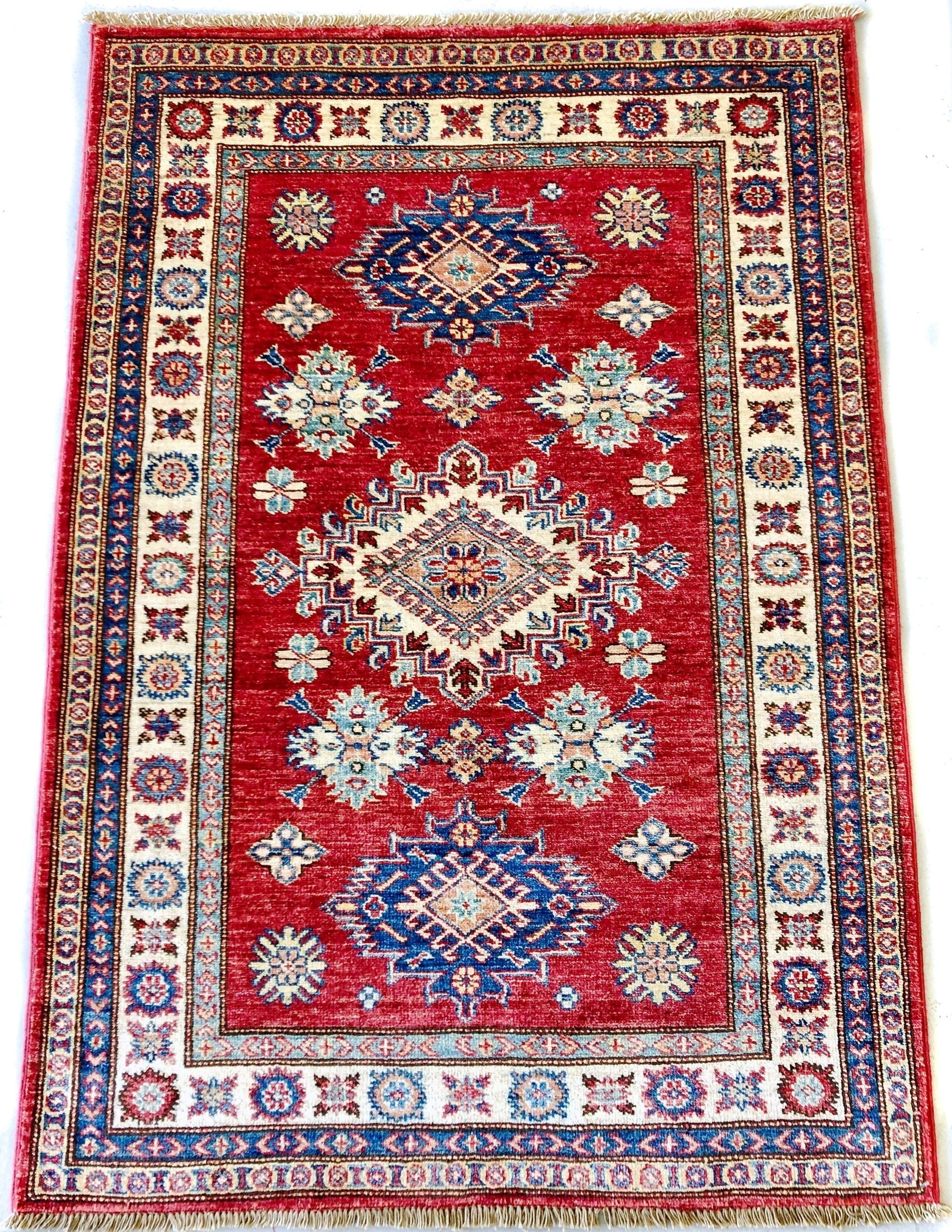 Super Kazak red/ivory (3x5)-0