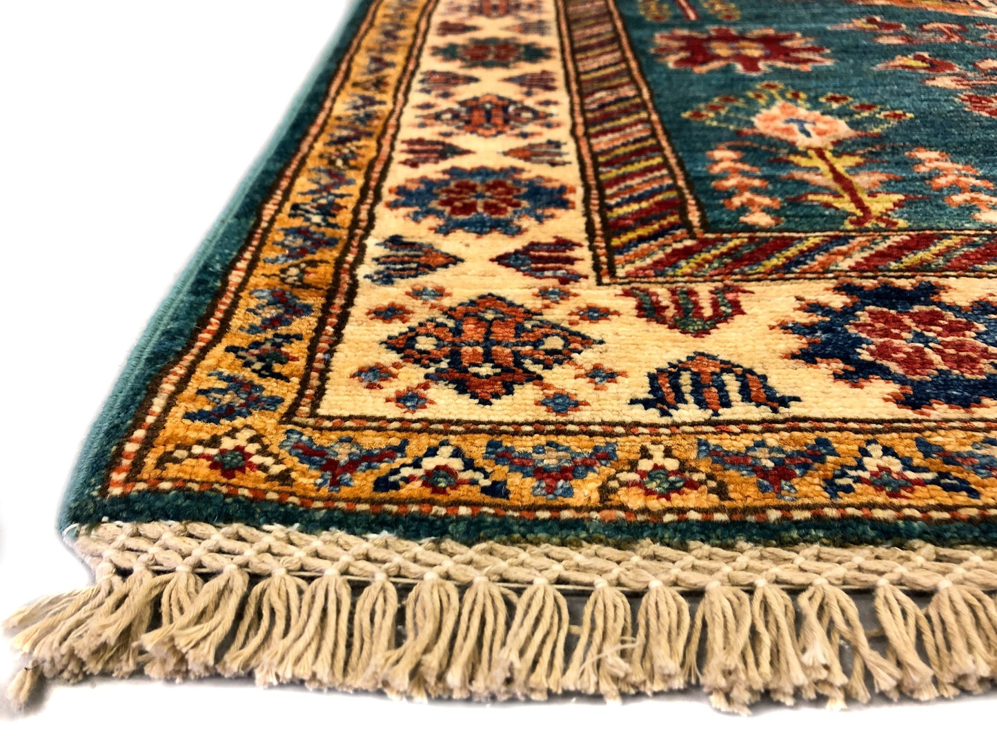 Super Kazak grn/ivory 3x4-2