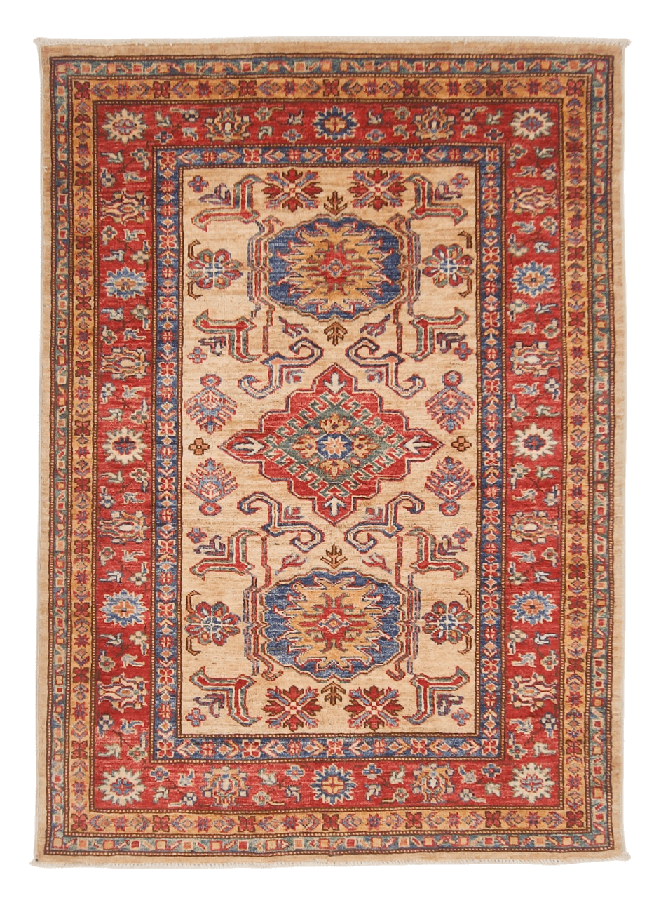 Super Kazak red/ivory 3'04"x4'08"-0
