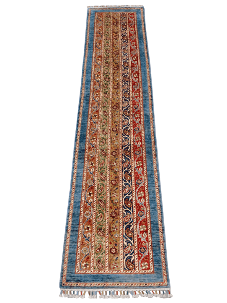 Turkish Shawl mt/blue 11' Runner-0