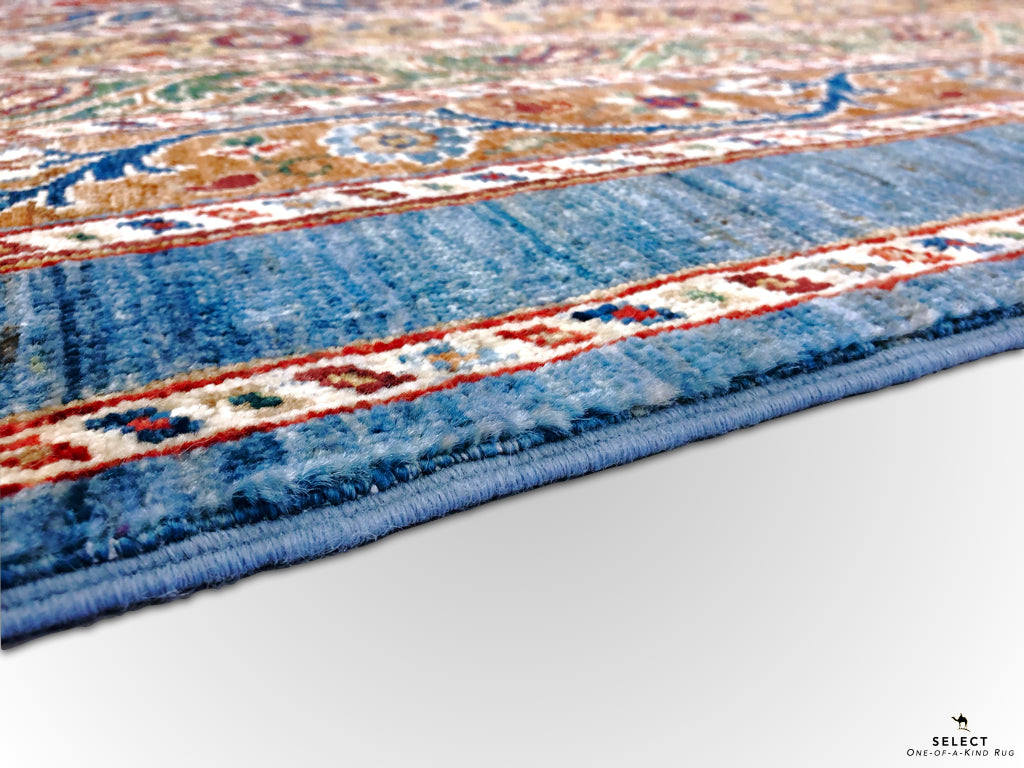 Turkish Shawl mt/blue 11' Runner-3