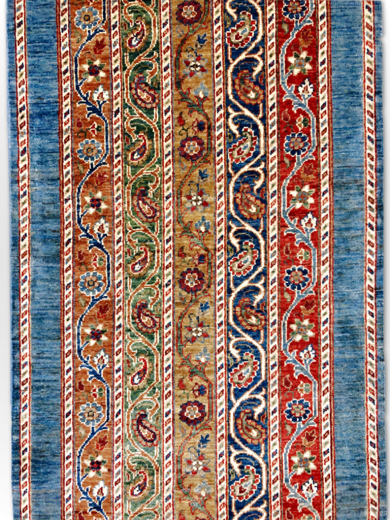 Turkish Shawl mt/blue 11' Runner-4